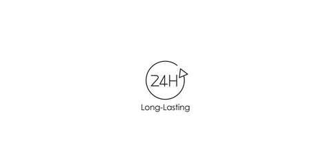 Long-Lasting Icon - A Striking and Versatile Vector Illustration for Beauty and Lifestyle Designs