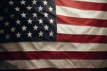 Fototapeta premium USA flag patriotic background. Digitally generated AI image