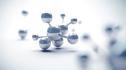 Science background with atoms and melocules