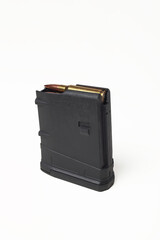 Mag with bullets for the AR 15 rifle. 223 rem