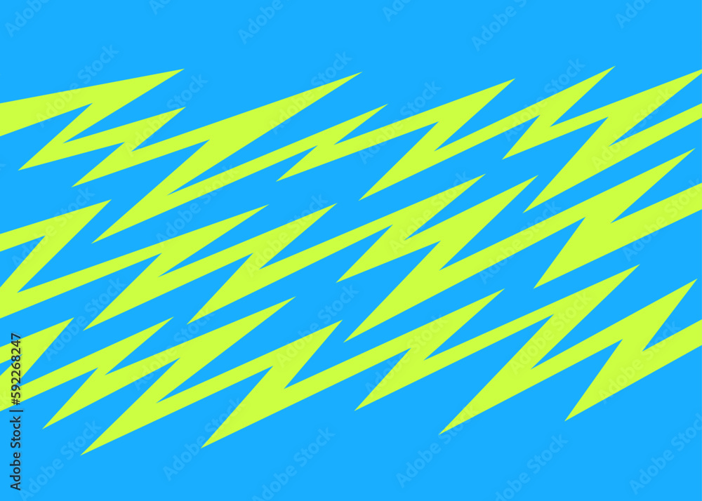 Poster abstract background with jagged zigzag line pattern