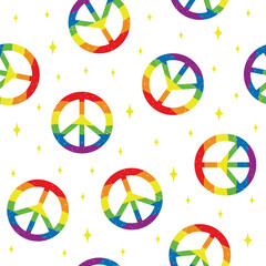 Pattern for pride month. LGBTQ community illustrations. Vector.