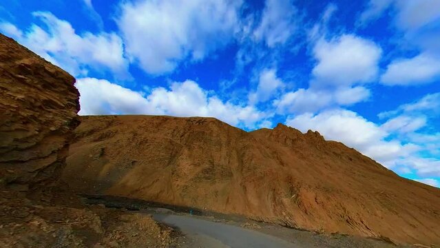 Driving through rugged terrain: An adventure on the rocky mountain highway
