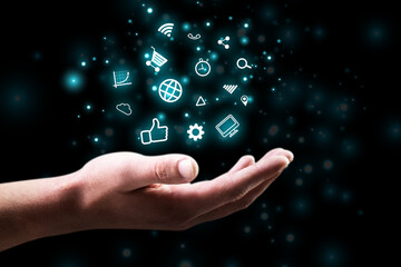 Digital Marketing, online marketing and digital marketing screen