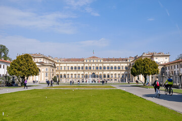 Monza: view of Villa Reale (Royal Villa) is a historical building in Monza.