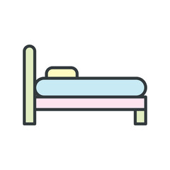 Bed icon vector design templates