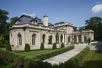 Obraz premium a classic mansion. generative AI illustration.