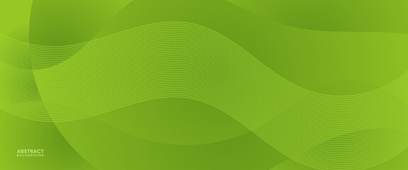 abstract green colorful gradient background with lines vector illustration