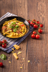 pasta with bacon and cheese recipe