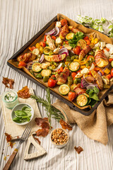 Ofengemüse auf Blech - Rezept