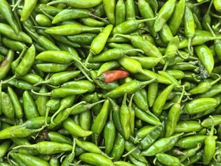 green chili peppers