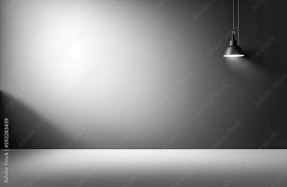 Aufkleber minimal abstract light gray background for product presentation. shadow and light from windows on pl