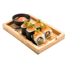 sushi on a plate