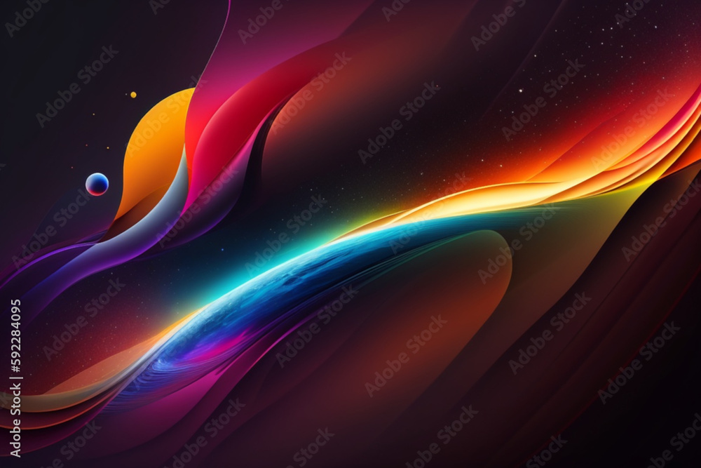 Poster abstract background with space generated with ai