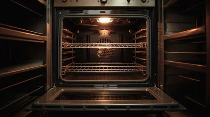 Foto op Plexiglas empty oven, front view © bahadirbermekphoto