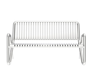 Bench isolated on transparent background. 3d rendering - illustration