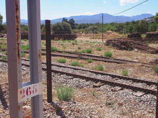 マヨルカ島　木造列車の線路