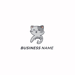logo design creative cat and mouse