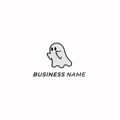 design logo creative cute ghost
