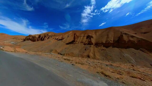 Rocky Mountain Highway Adventure: Exploring Sand Formation Mountain Road