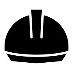 safety helmet glyph 