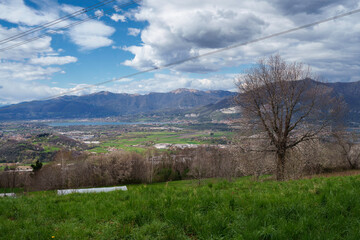 View of Annone lake from Colle Brianza