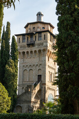 The tower of San Marco in Gardone Riviera.