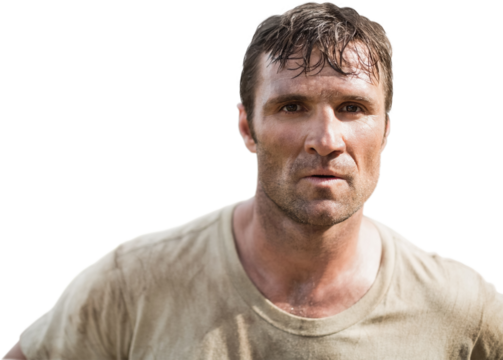 Portrait of a military 