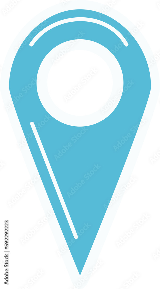 Poster digitally generated image of navigation symbol