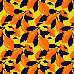 Chaotic pattern of orange lemon