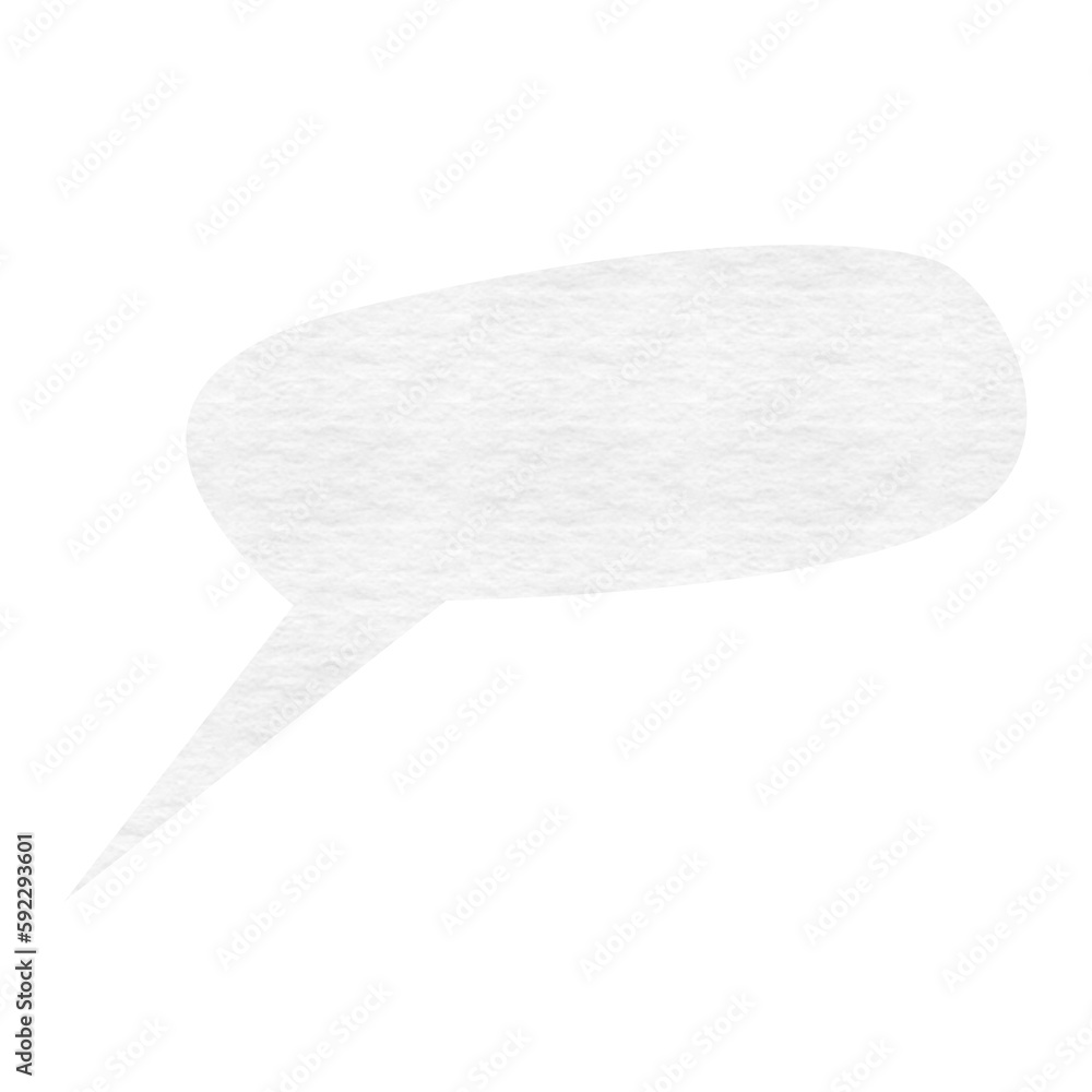 Poster digitally generated image of blank speech bubble