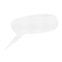 Digitally generated image of blank speech bubble