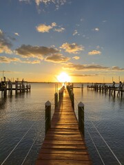 pier at sunset