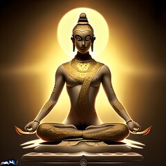 Person meditating in lotus pose, spiritual exercise