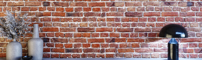 Fototapeta premium Large luxury modern bright interiors Living room mockup banner illustration 3D rendering computer digitally generated image