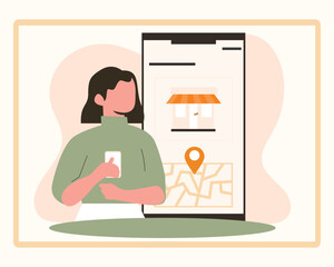 UX/UI Design Kits. illustration of a person working on a laptop