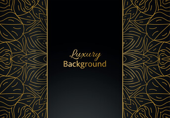 Luxury vector mandala background design with golden color pattern. Vector ornamental mandala design.
