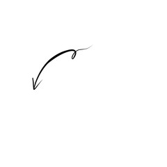 Obraz premium Simple Hand Drawn Arrow 