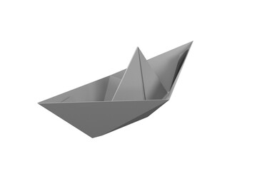 Computer graphic image of paper boat