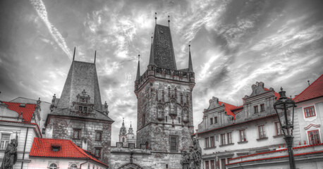 Obraz premium medieval gothic castle in Europe