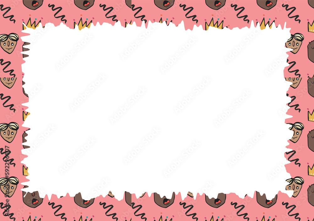 Poster digitally composite image of empty picture frame