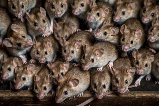 Many mice in the barn