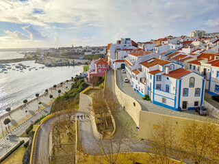 Landscape coastal town. Sines, Portugal - 592297621