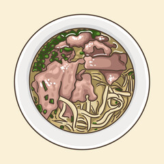 Pho is a dish of Vietnamese cuisine