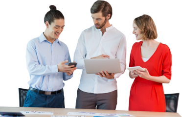 Business people  discussing at table