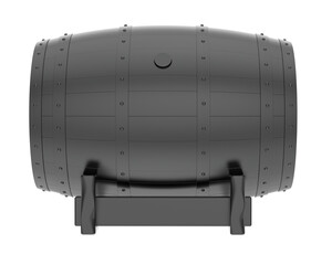 Barrel isolated on transparent background. 3d rendering - illustration