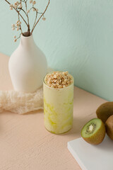 Fresh tone, picturesque milk tea fruit tea drink