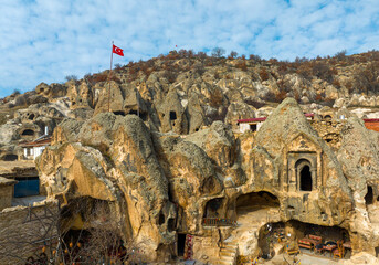 Afyonkarahisar, Turkey, January 155, 2023: Phrygian Valley (Frig Vadisi). Ruins from thousands of...