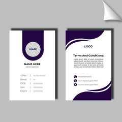 modern i.d card design