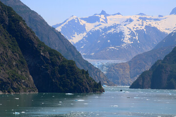 Alaska, Dawes Glacier in the Endicott Arm in the Boundary Ranges of Alaska, United States  